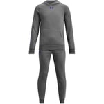 Under Armour Combinaison en Polaire UA Rival Survêtement Garçon, Castlerock Chiné Clair/Blanc, L