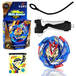 MEZHEN Toupie Burst 4D Turbo de Combat pour Enfants avec Lanceur Bey Battle Tops Burst Toupie Metal Fusion Toupie Rapidité pour Le Premier Joueur d'Essai Enfants