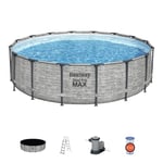 Bestway Piscine tubulaire ronde - STEEL PRO MAX Ø 488 cm H. 122