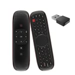 Wechip W2 Trådlöst tangentbord Plug Play Stöd Röstinmatning Abs 2.4ghz Air Mouse Touchpad Tangentbord För Smart Tv