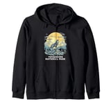 Voyageurs National Park Gray Wolf Wildlife Zip Hoodie