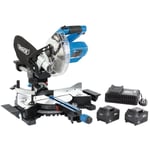 Draper 99632 Sliding Compound Mitre Saw Kit 20v Brushless 185mm Cordless