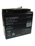 ULTRA MAX 17Ah-12V GEL GOLF BATTERY for Hillbilly, Motocaddy, Caddymatic, Pulsar