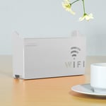 Trådlös Wifi Router Hylla Förvaringslåda Vägghängande ABS Organiz Gray