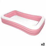 Oppustelig Pool til Børn Intex 1050 L 305 x 56 x 183 cm Pink (2 enheder)