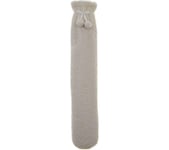 AROMA HOME Teddy Boucle Long Hot Water Bottle - Cream, Cream