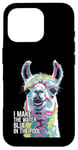 iPhone 16 Pro Funny Llama "I Make the Water Blue" Pool Party Joke Case