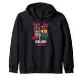 Black Girls Trip Iceland 2025 Vacation Matching Zip Hoodie