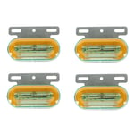 Tlily - Feux de Gabarit Remorque à led Position pour Latéraux Camion Lampe Chargement Tracteur Clignotants 24 v