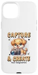 iPhone 15 Plus Cute Camera Dog Photographer Photo Capture & Create Puppy Case