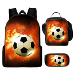 kid Fotboll måltid väska pennlåda student ryggsäck fotboll case Football lunch bag