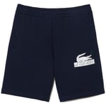 Short Lacoste  SHORT  EN MOLLETON DE COTON BLEU MARINE