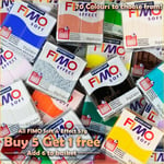 Fimo Effect & Soft Oven Modelling Clay 57g - Buy 5 Get 1 Free - 70 Colours