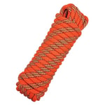 Corde Multi-usages de 10mm, Corde de Sauvetage pour Bateau, Corde de remorquage de Voiture, Corde de Levage, Corde d'escalade (Orange, 10m)