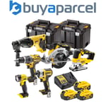 Dewalt DCK669P3T 18v XR 6 Piece Kit + 3 x 5.0Ah Li-Ion Batts, Charger + 2X TSTAK