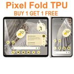 2X For Google Pixel Fold Screen Protector TPU COVER Film HYDROGEL Clear