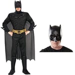 Rubie's Official DC Comics Dark Knight Rises Batman Adult Costume, Deluxe Muscle