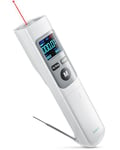 Thermomètre infrarouge ERICKHILL -50-550℃ avec sonde -50-260℃, affichage numérique rétroéclairé LCD avec émissivité réglable - adapté à l'entretien du véhicule/cuisine/barbecue/nourriture