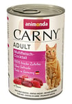 Nourriture pour chat GranCarno Adult d’animonda, nourriture humide pour chat adulte, cocktail de viandes, 6 x 400 g