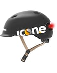 ICONE Icon.E Helmet AIR Pure Black Adulte Unisexe, Taille Unique