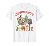 Christmas Movie Junkie Funny Skeleton T-Shirt