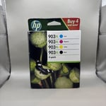 Genuine HP 903XL 3HZ51AE 4-Pack BK/C/Y/M Printer Ink Cartridges Expired 2021