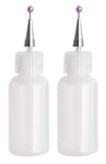 Ultra-fine Tip Glue Applicator 2 Piece - Refillable 14ml Bottles - Perfect for Papercraft, Cardmaking and Scrapbooking Projects - Great For Delicate Detail and Embellishments By Crafter's Companion