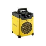 Chauffage soufflant électrique 3000W industriel de chantier STANLEY jaune - Projecteur LED integré