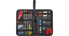 Goobay Tool bag with soldering set - 20-piece tool set in practical storage bag