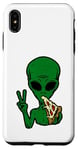 Coque pour iPhone XS Max Alien Loving Pizza, ET, vaisseau spatial, zone 51, OVNI, UAP, DRONE