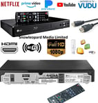 BLU RAY AND DVD Player Full HD Up-scaling HDD USB HDMI 4K CD SMART XVID NETFLIX