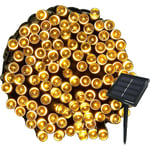 22m Solar Fairy Lights 200 Led 8 String Lights Ideal For Party, Wedding, Birthday And Outdoor Garden (warm White, 1 Piece)