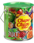 150 stk Chupa Chups Blik Box Fruit Lollies i Flott Metalboks