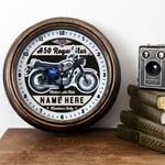 Personalised Motorcycle Clock BSA A50 Royal Star Bike Garage Wall Gift MBC05