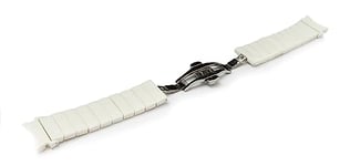 System-S Bracelet 20mm en PC pour Samsung Galaxy Watch 5 4 Smartwatch Blanc, Blanc., Eine Grösse