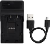 En-El19 Usb Chargeur Pour Nikon Coolpix S33, S7000, S6900, S2800, S100, S3100, S4100, S4300, S5200, S6500 Caméra Et Plus