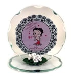 Betty Boop Cut glass round poem plaque perfect gift  for Mothers Day