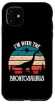 iPhone 11 I'm With The Dinosaur Brontosaurus, Dino Gifts For Kids Case