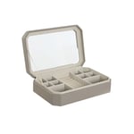 Smyckeskrin Home ESPRIT Beige Glas 30 x 21 x 6 cm