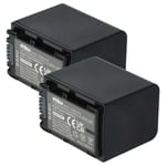 2x Batterie pour Sony caméscope FDR-AX53 FDR-AX700E FDR-AX700 FDR-AX53E 1300mAh