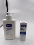 E45 Moisturising Lotion For Dry And Sensitive Skin  500ML & Itch Relief 50ml