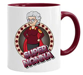 Super Hero Tasse / Mug - Super Nonna meilleur du monde - Idées cadeaux fête des pères / Bon Anniversaire/tasses originales de café