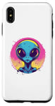 Coque pour iPhone XS Max Alien Pop Art Extraterrestre Visage