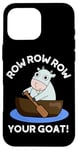 iPhone 16 Pro Max Row Row Row Your Goat Funny Animal Pun Case