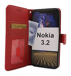 New Standcase Wallet Nokia 3.2 (Röd)