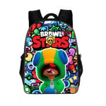 Brawl Stars Ryggsäck Skolväska Grundskoleelever Unisex Resväska Lätt Ryggsäck Laptop Ryggsäck Casual Axelväska För Barn A