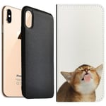 Apple Iphone Xs Max Magnetic Wallet Case Cat Keeps You Clean
