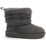 Chaussures UGG  T Fluff Mini Quilted Stivaletto Charcoal T1103612T