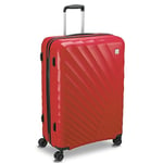 MODO by Roncato Rainbow 2.0 Trolley Rigide Large 4 Roues avec TSA, Rouge, Valise Rigide avec 4 Roues pivotantes