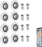 8 pièces roulette porte coulissante douche roulette douche Roulette Porte Roulette de Douche 19mm Roulette Porte Coulissante de Douche,Douche Roue de Porte Coulissante Porte a Roulette Avec vis.[G448]